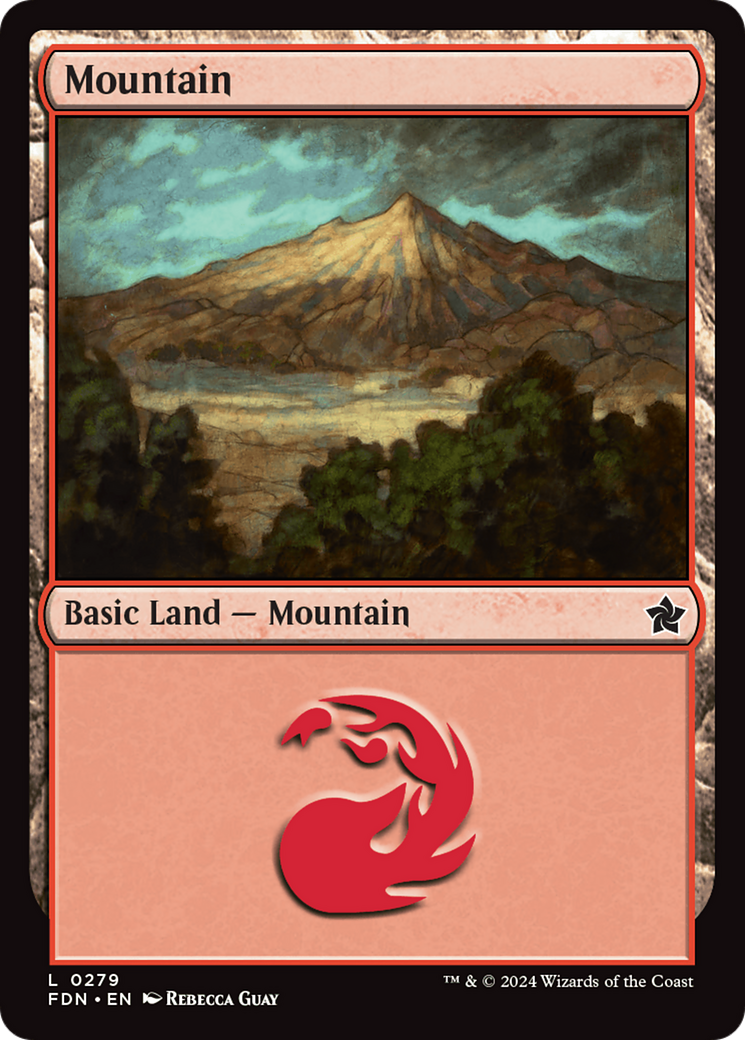 Mountain - Common Basic Land — Mountain card from Foundations