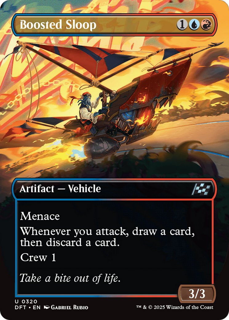 Boosted Sloop - Uncommon Artifact — Vehicle card from Aetherdrift