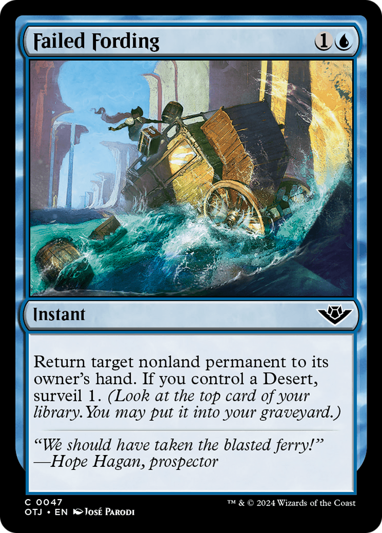 Failed Fording - Common Instant card from Outlaws of Thunder Junction