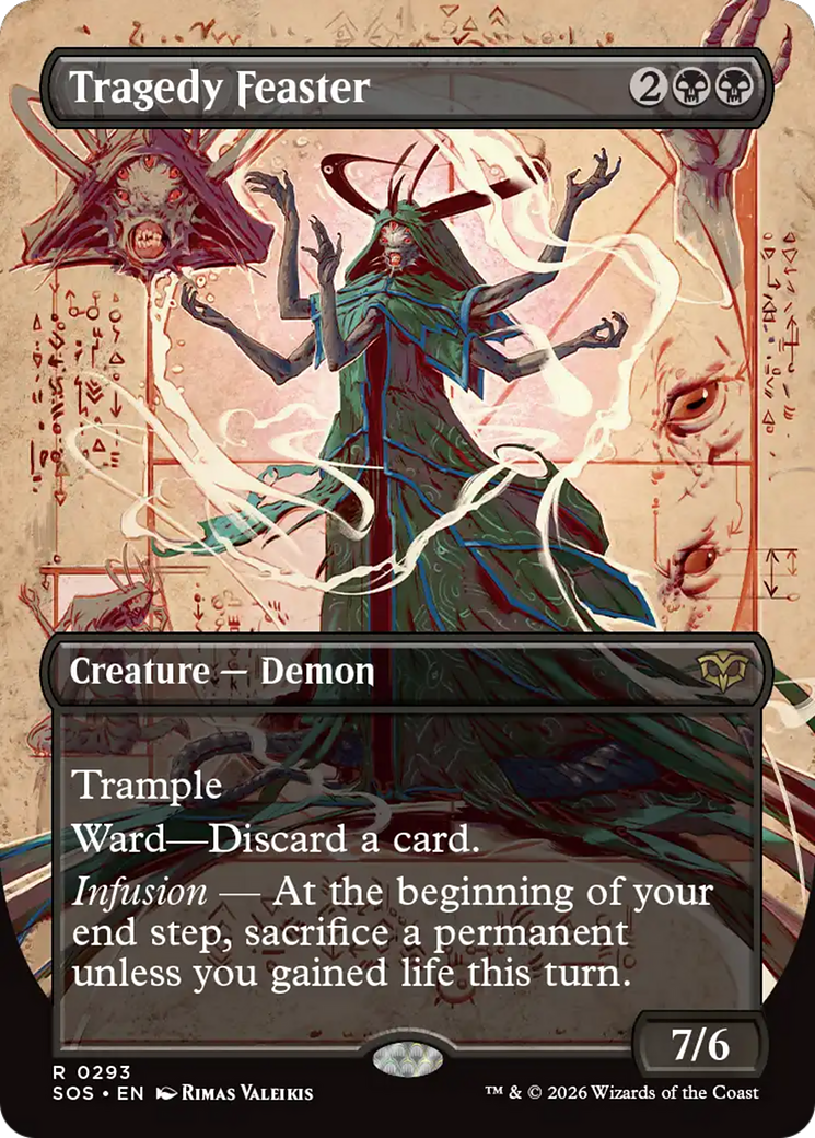 Tragedy Feaster - Rare Creature — Demon card from Secrets of Strixhaven