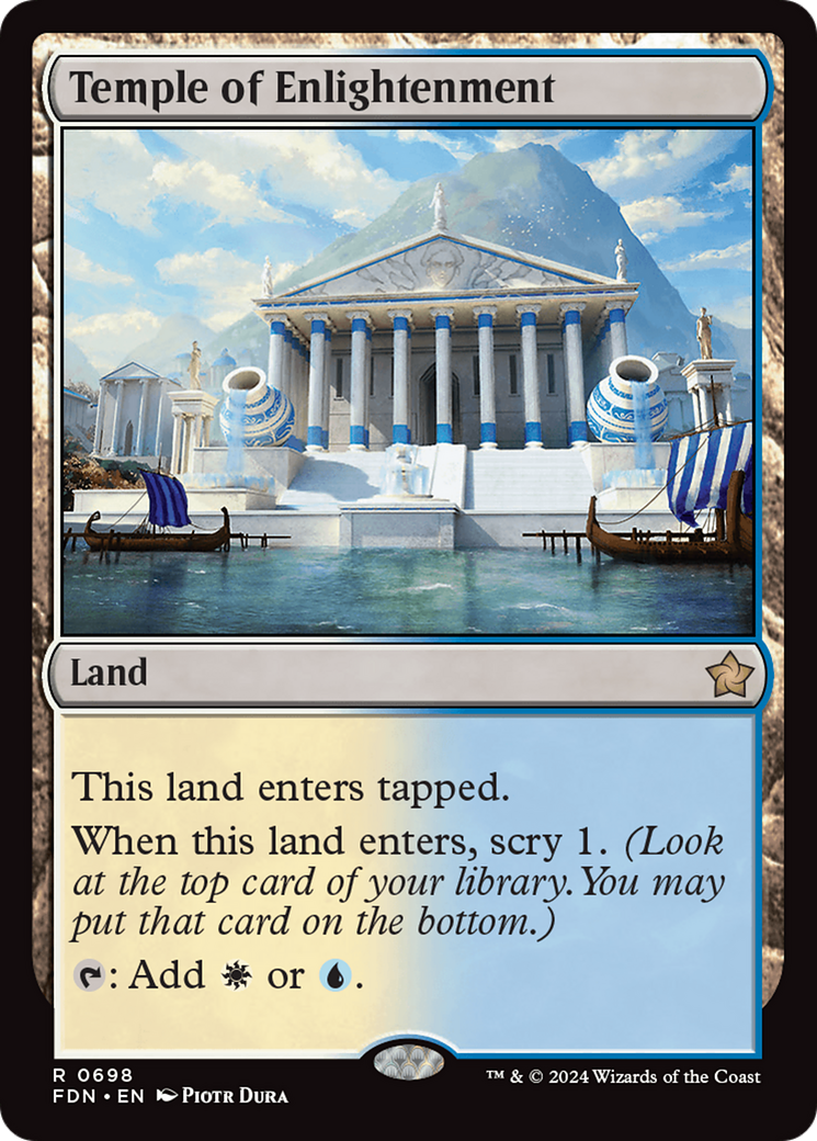 Temple of Enlightenment - Rare Land card from Foundations