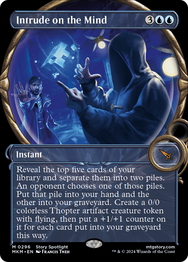Intrude on the Mind - Mythic Instant card from Murders at Karlov Manor