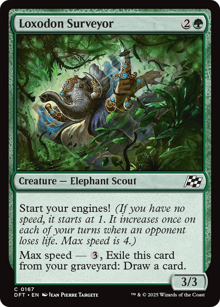 Loxodon Surveyor - Common Creature — Elephant Scout card from Aetherdrift