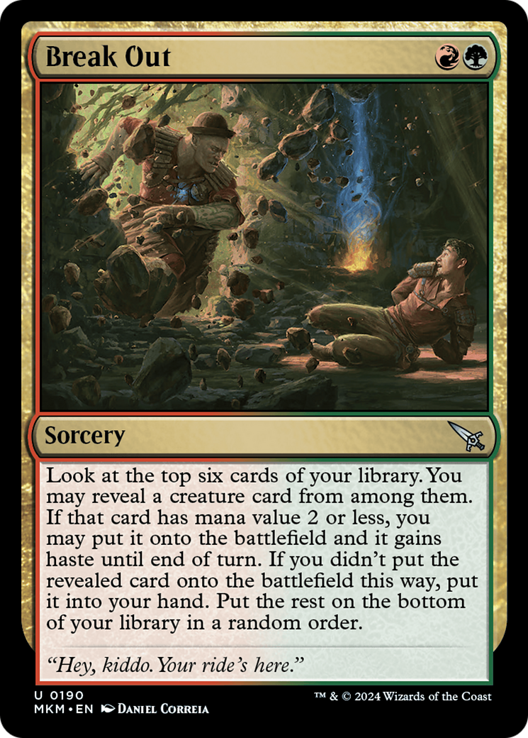Break Out - Uncommon Sorcery card from Murders at Karlov Manor