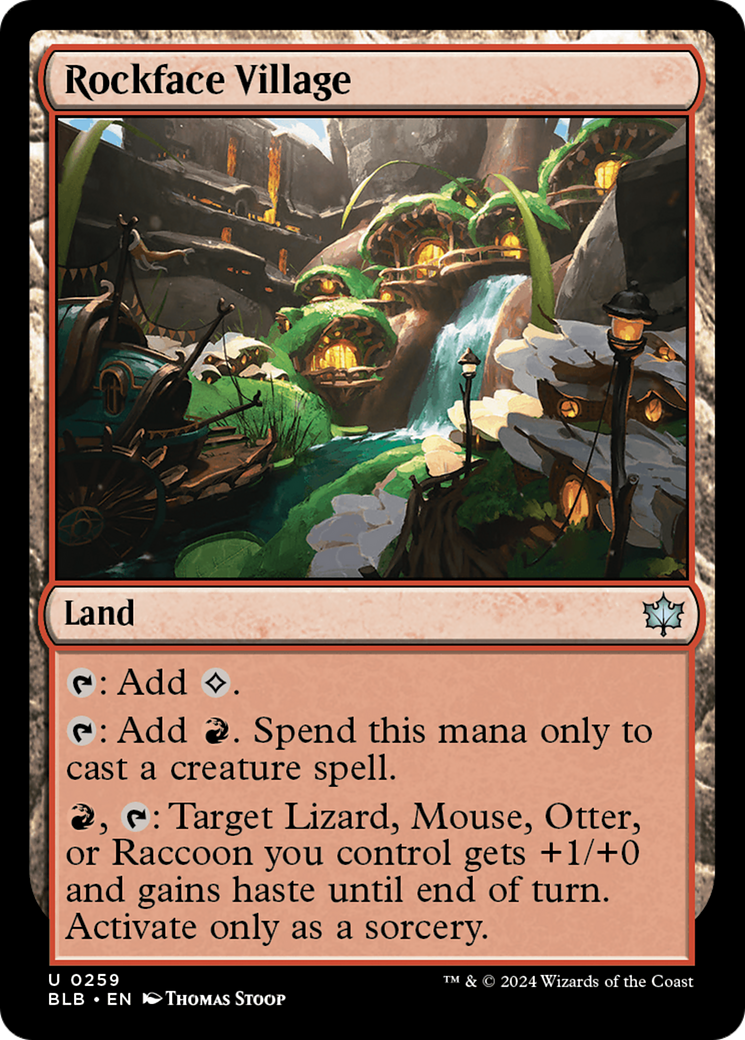 Rockface Village - Land used in Boros main decks