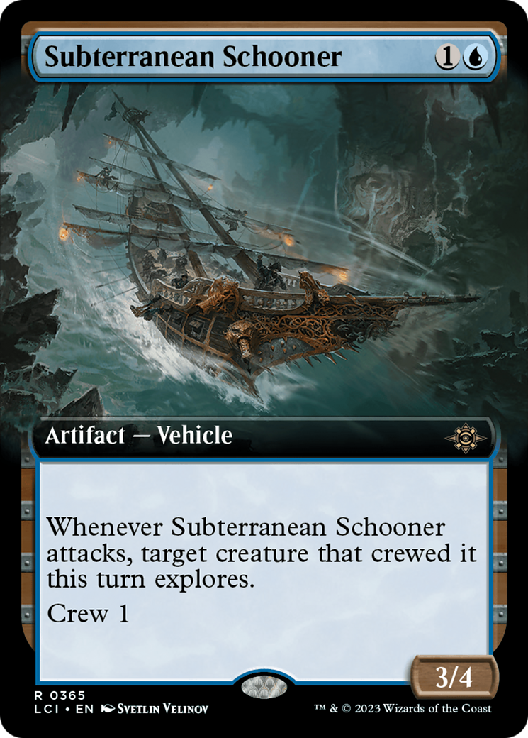 Subterranean Schooner - Rare Artifact — Vehicle card from The Lost Caverns of Ixalan