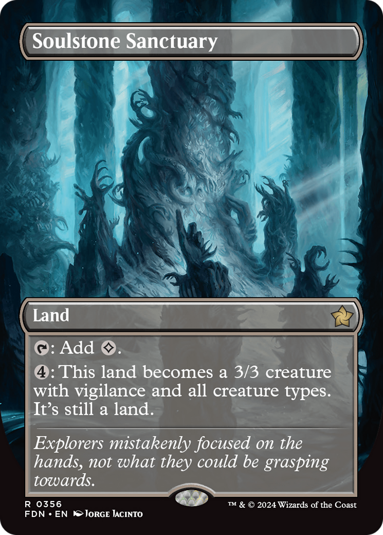 Soulstone Sanctuary - Rare Land card from Foundations