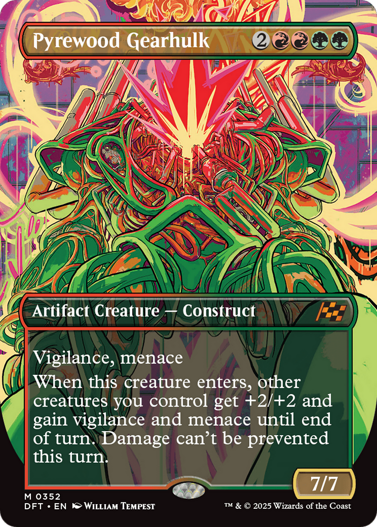 Pyrewood Gearhulk - Mythic Artifact Creature — Construct card from Aetherdrift