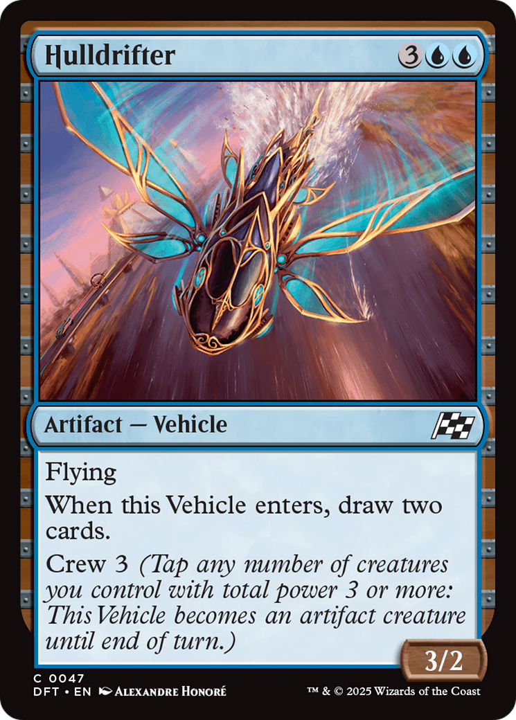 Hulldrifter - Common Artifact — Vehicle card from Aetherdrift