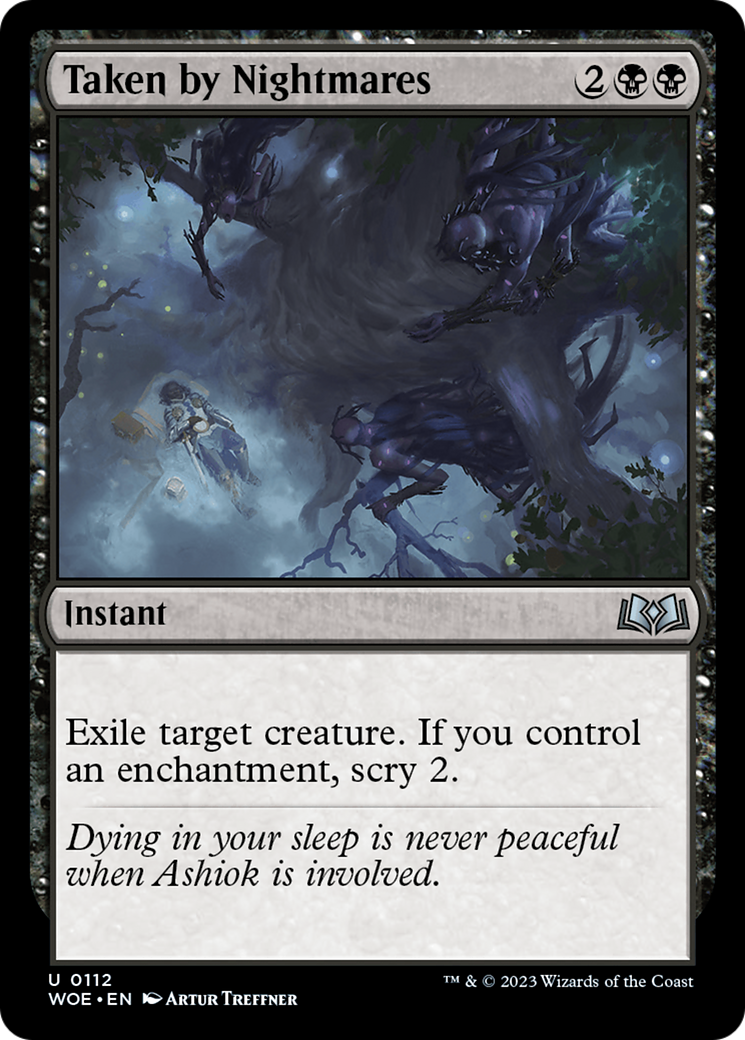 Taken by Nightmares - Uncommon Instant card from Wilds of Eldraine