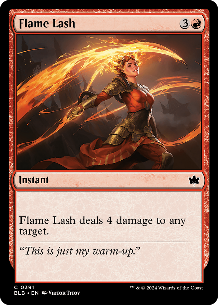 Flame Lash - Common Instant card from Bloomburrow