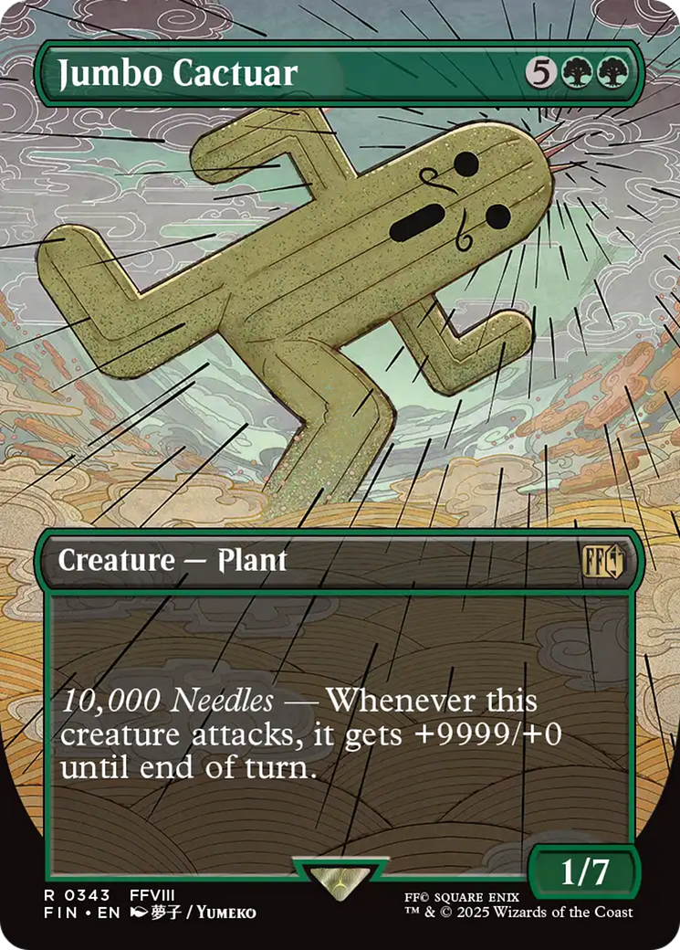 Jumbo Cactuar - Rare Creature — Plant card from Final Fantasy