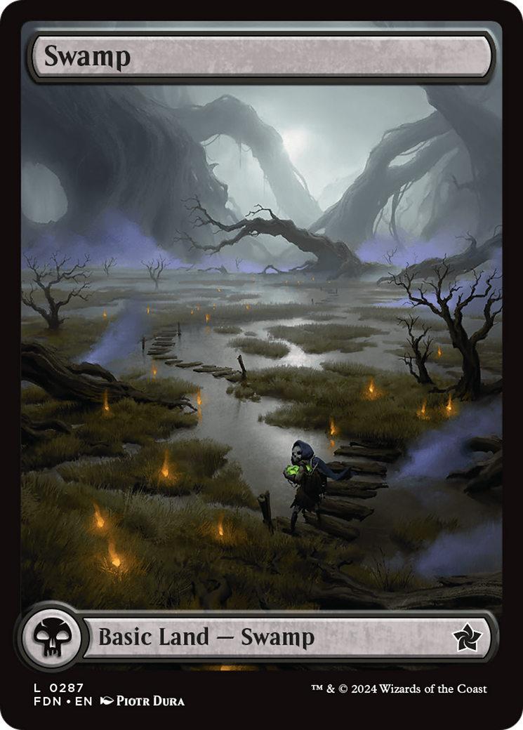 Swamp - Common Basic Land — Swamp card from Foundations