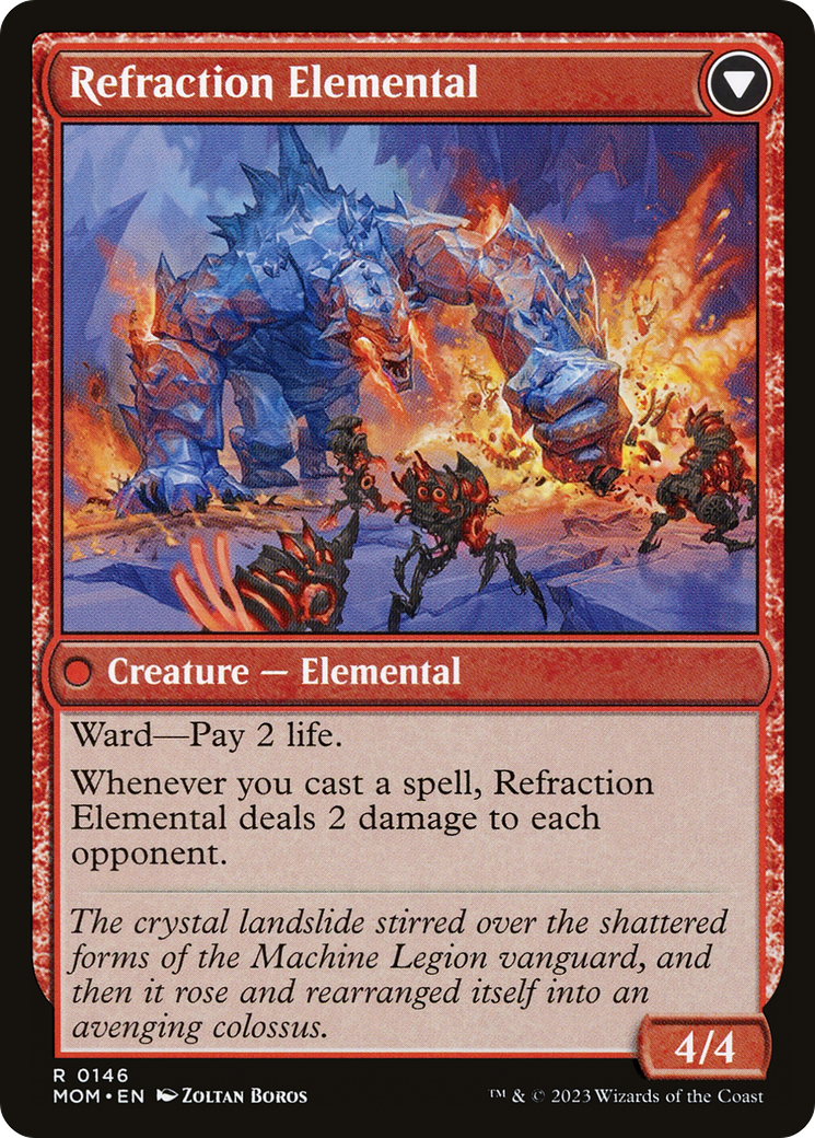 Back face of Invasion of Karsus // Refraction Elemental - Battle — Siege card
