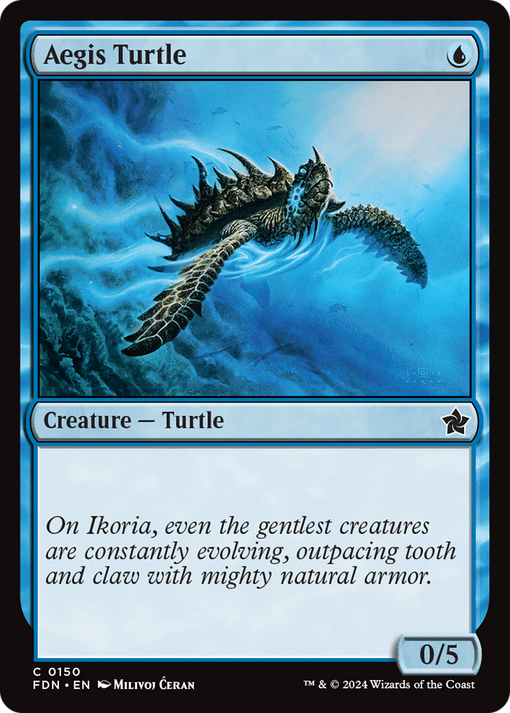 Aegis Turtle - Common Creature — Turtle card from Foundations