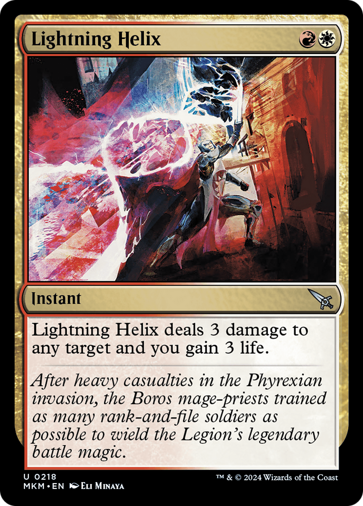 Lightning Helix - Uncommon Instant card from Murders at Karlov Manor