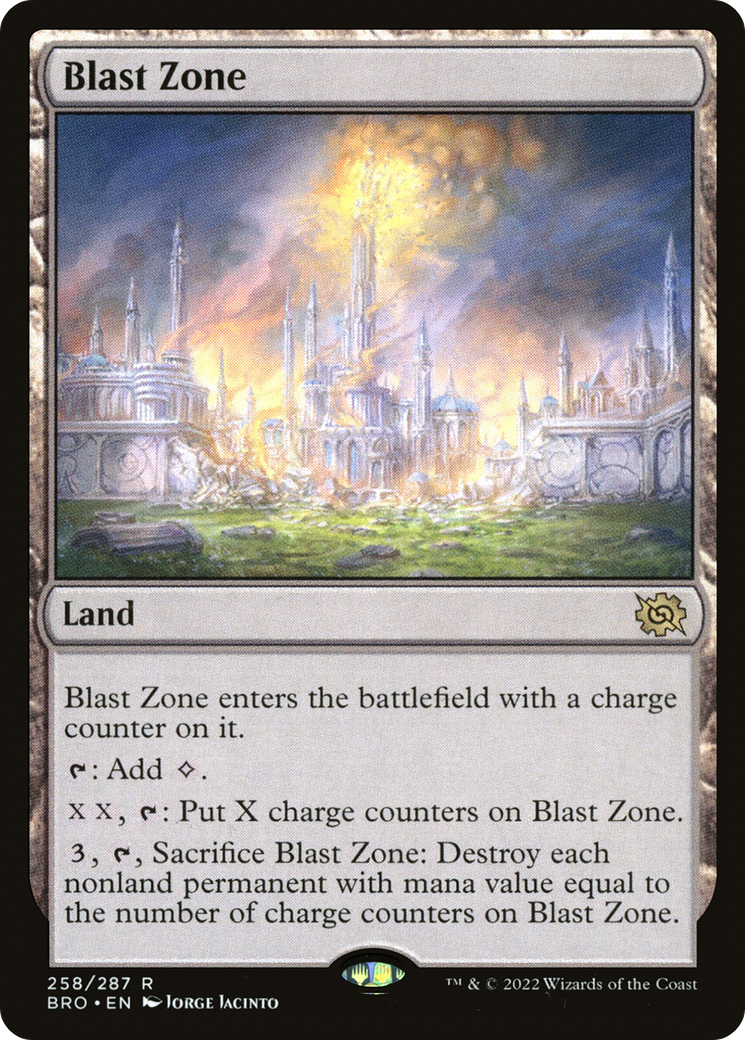 Blast Zone - Rare Land card from BRO