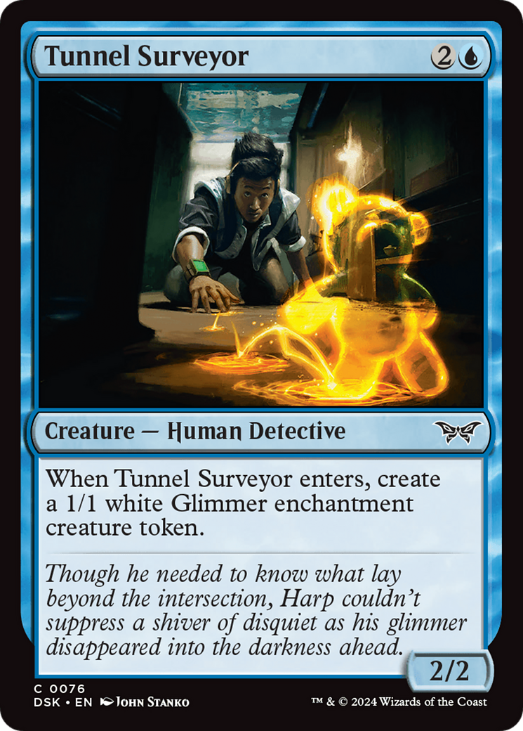 Tunnel Surveyor - Common Creature — Human Detective card from Duskmourn: House of Horror
