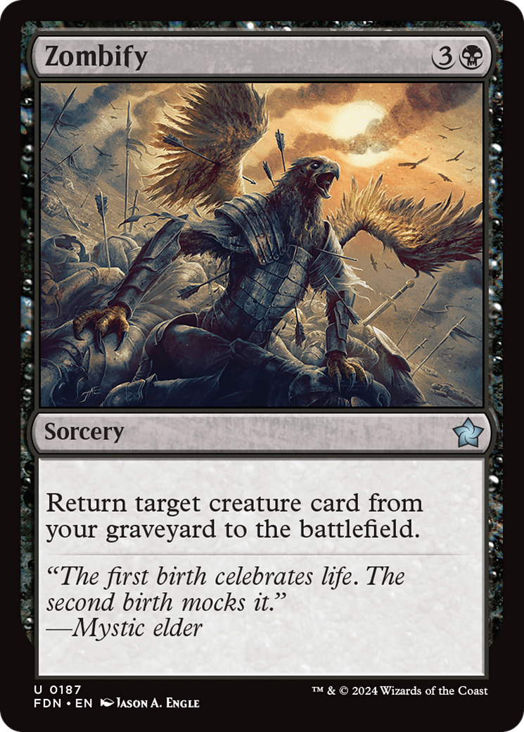 Zombify - Uncommon Sorcery card from Foundations