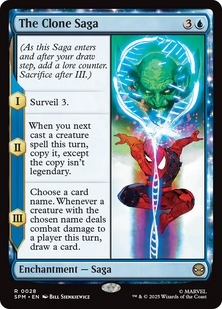 The Clone Saga - Rare Enchantment — Saga card from Marvel's Spider-Man