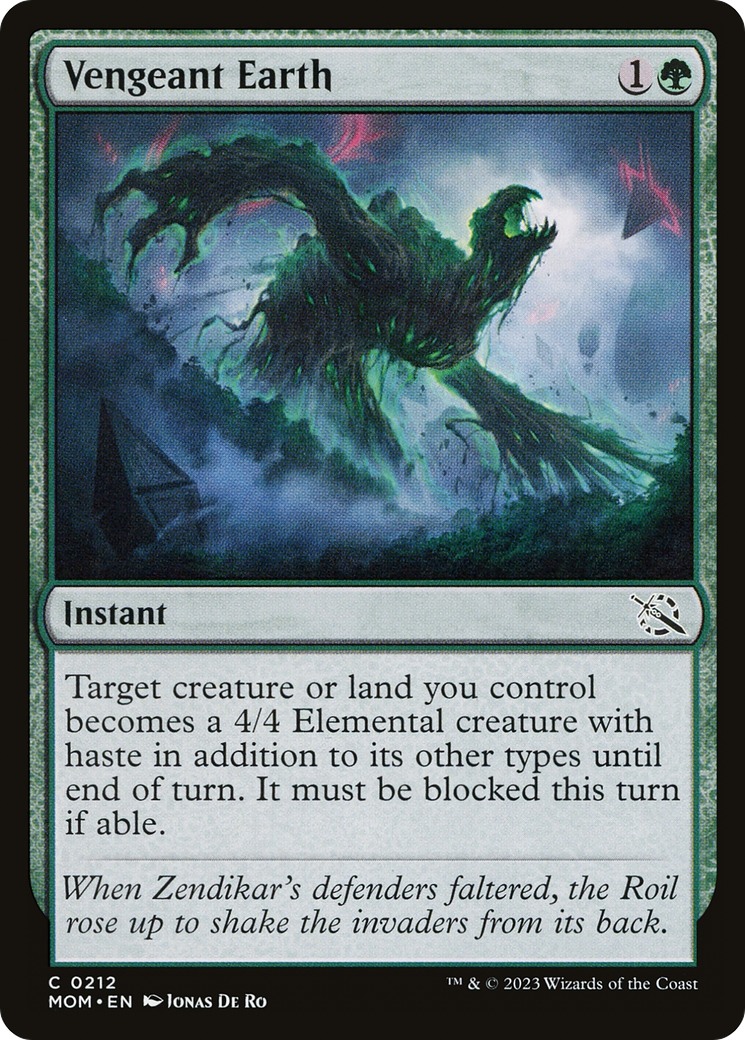 Vengeant Earth - Common Instant card from March of the Machine