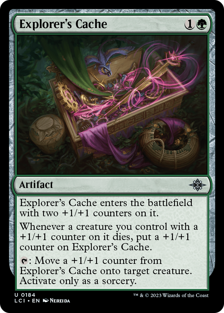 Explorer's Cache - Uncommon Artifact card from The Lost Caverns of Ixalan