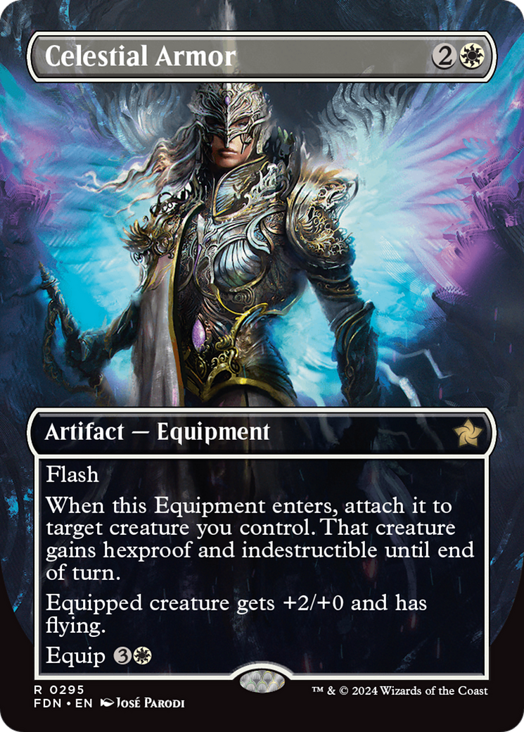 Celestial Armor - Rare Artifact — Equipment card from Foundations