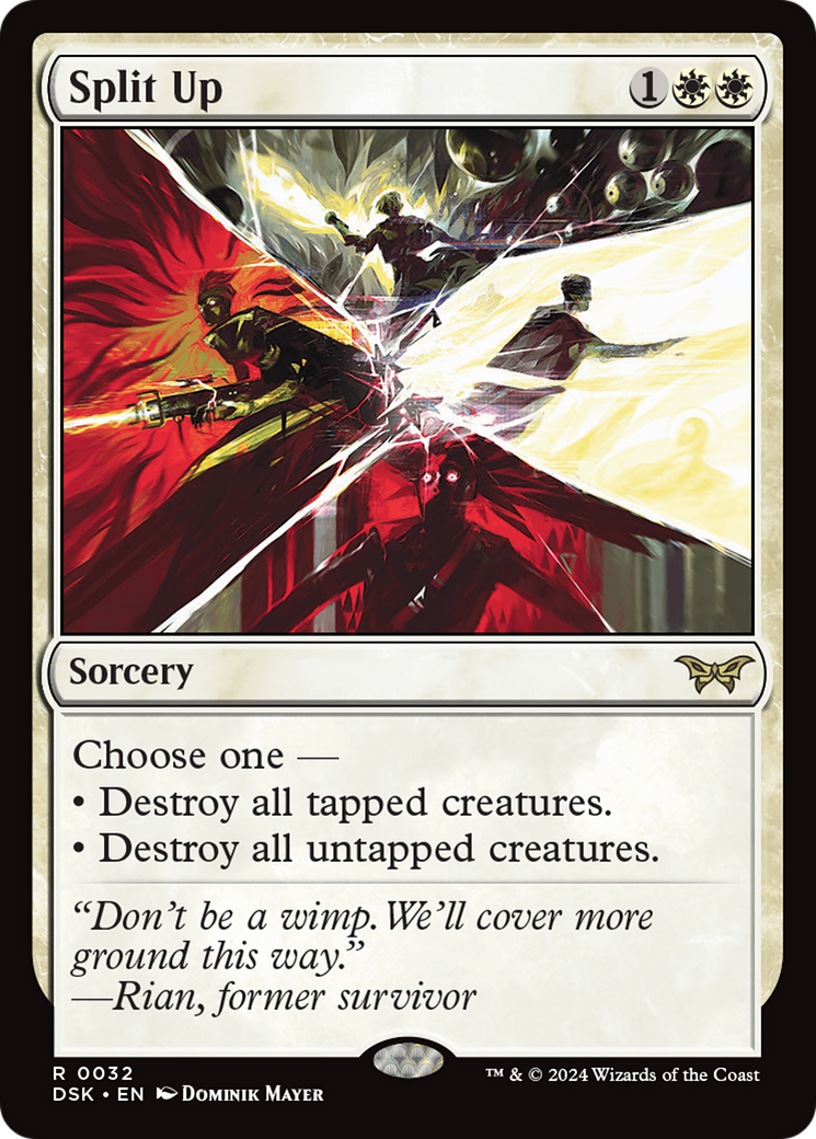 Split Up - Rare Sorcery card from Duskmourn: House of Horror