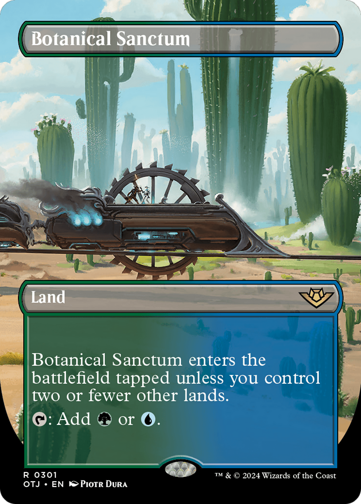 Botanical Sanctum - Rare Land card from Outlaws of Thunder Junction