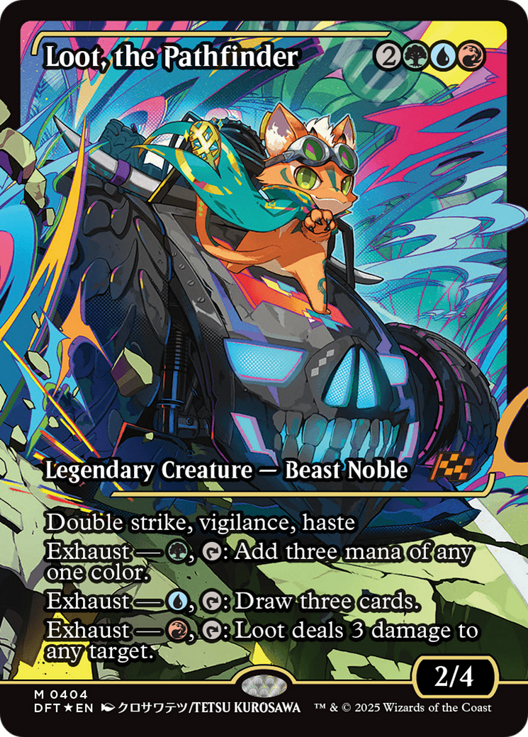 Loot, the Pathfinder - Mythic Legendary Creature — Beast Noble card from Aetherdrift