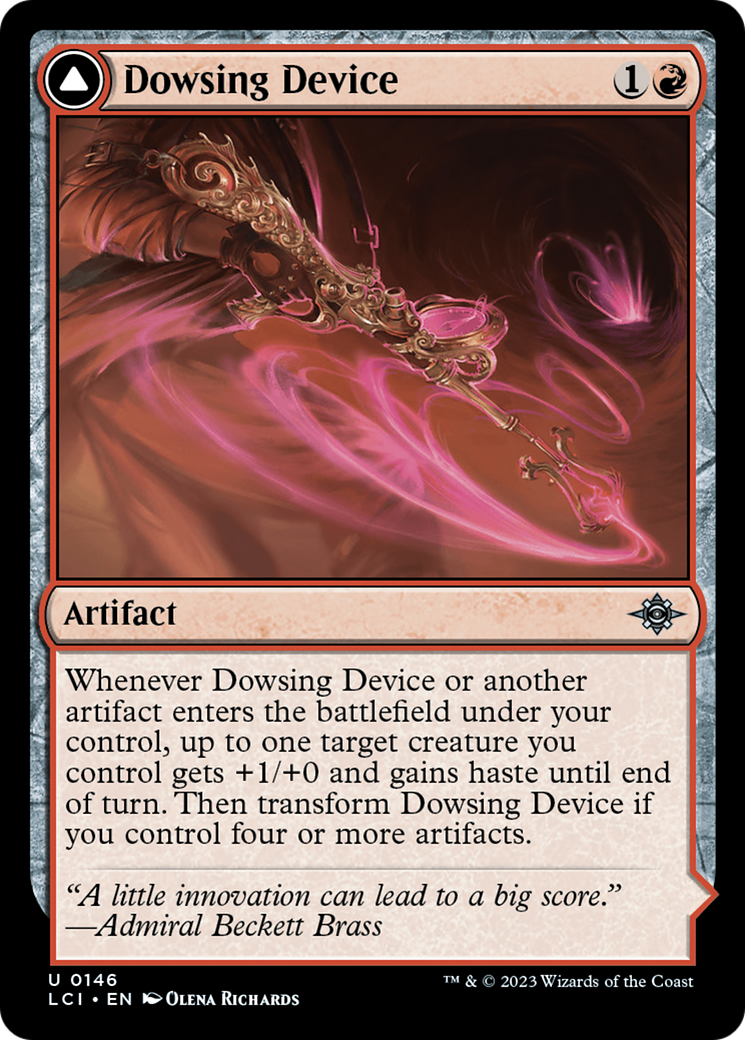 Dowsing Device // Geode Grotto - Uncommon Artifact card from The Lost Caverns of Ixalan
