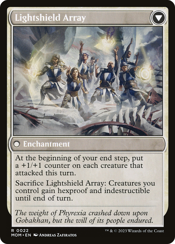 Back face of Invasion of Gobakhan // Lightshield Array - Battle — Siege card