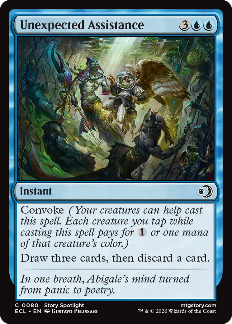 Unexpected Assistance - Common Instant card from Lorwyn Eclipsed