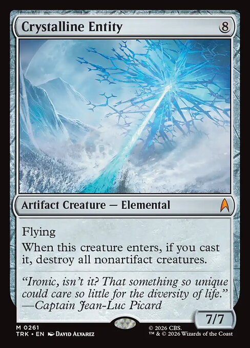 Crystalline Entity - Mythic rare card from Star Trek