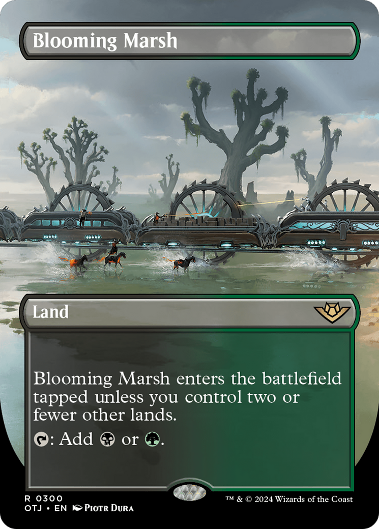 Blooming Marsh - Rare Land card from Outlaws of Thunder Junction