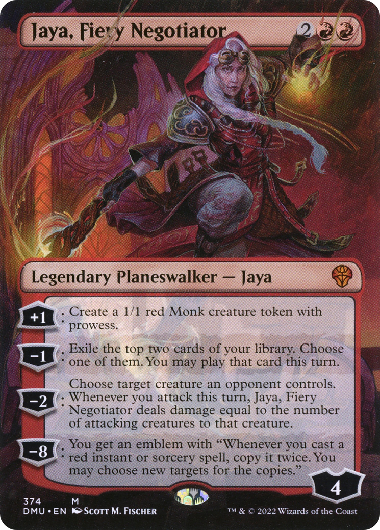 Jaya, Fiery Negotiator - Mythic Legendary Planeswalker — Jaya card from Dominaria United