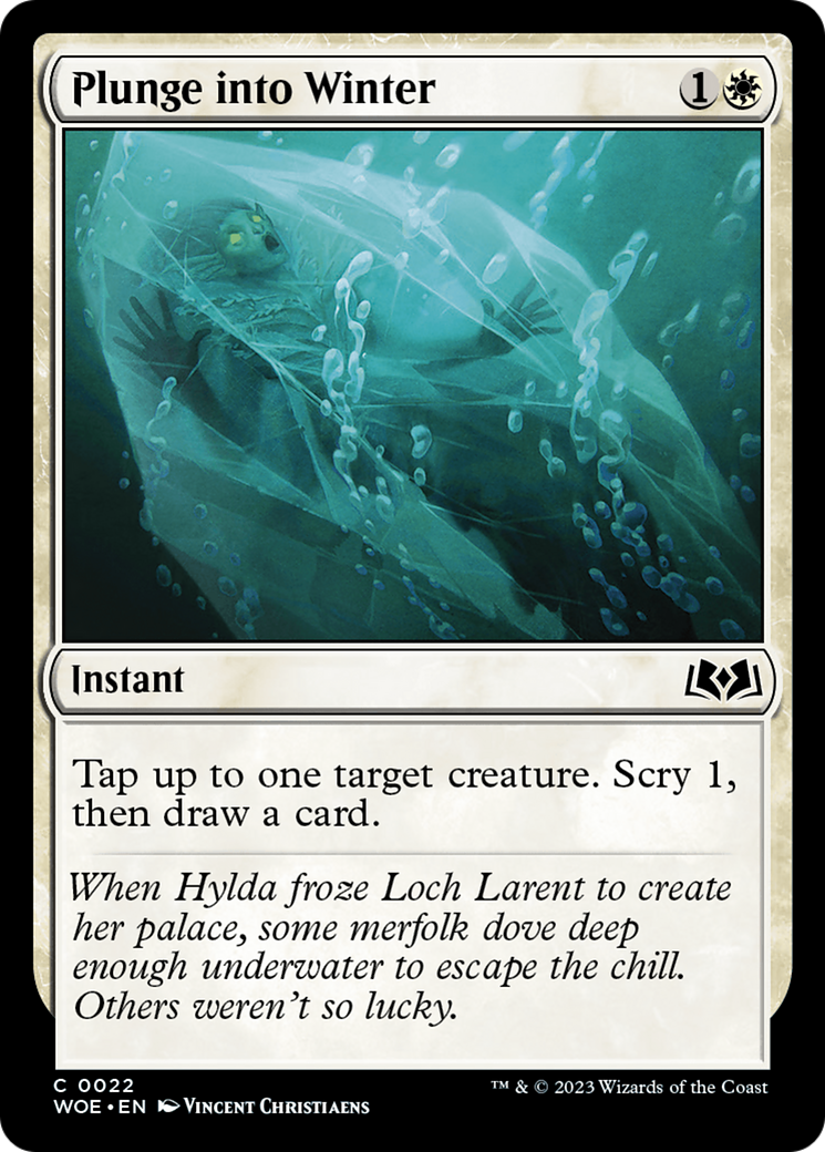 Plunge into Winter - Common Instant card from Wilds of Eldraine