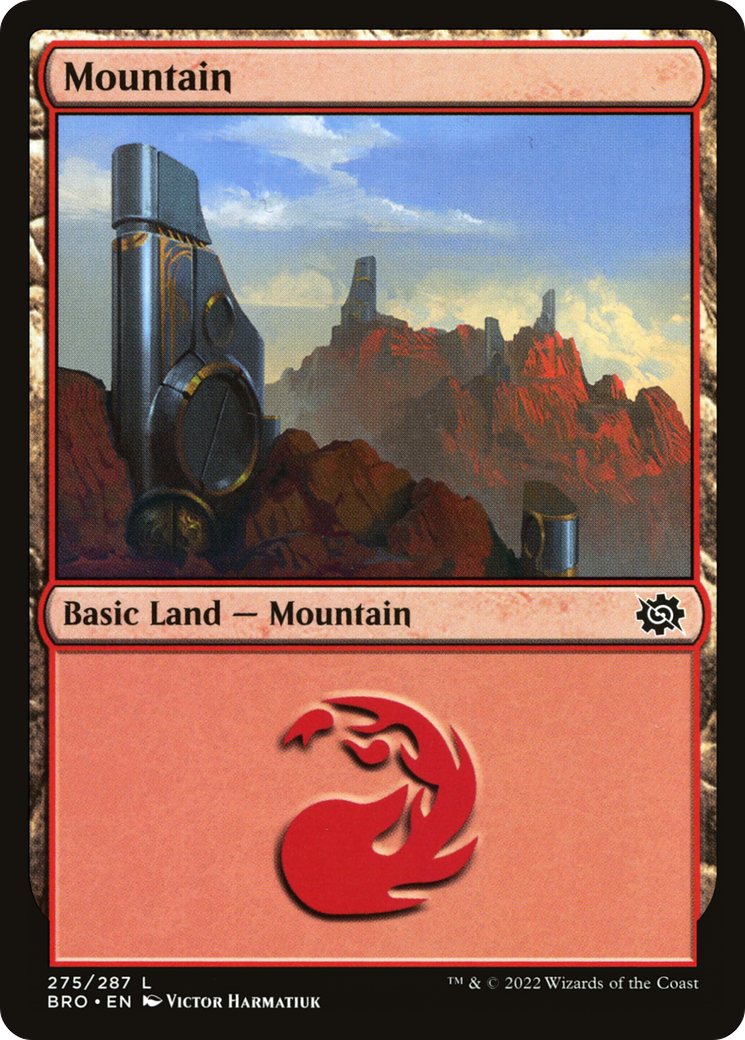 Mountain - Common Basic Land — Mountain card from The Brothers' War