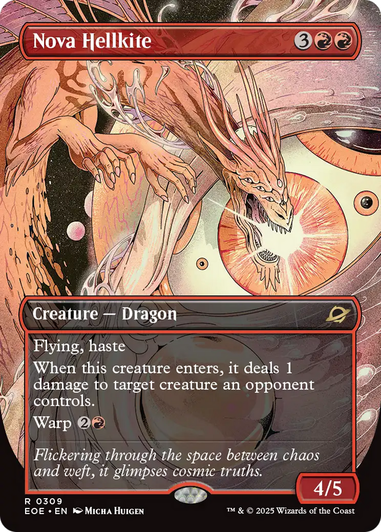 Nova Hellkite - Rare Creature — Dragon card from Edge of Eternities