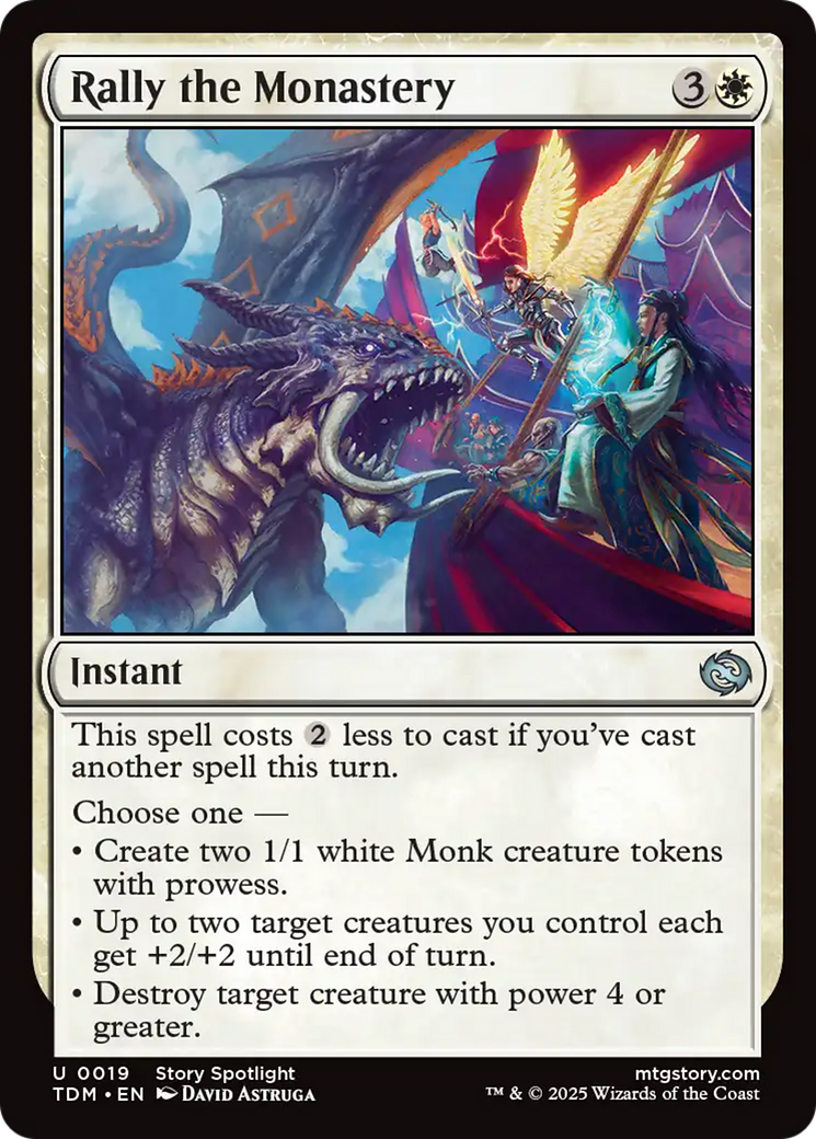 Rally the Monastery - Uncommon Instant card from Tarkir: Dragonstorm