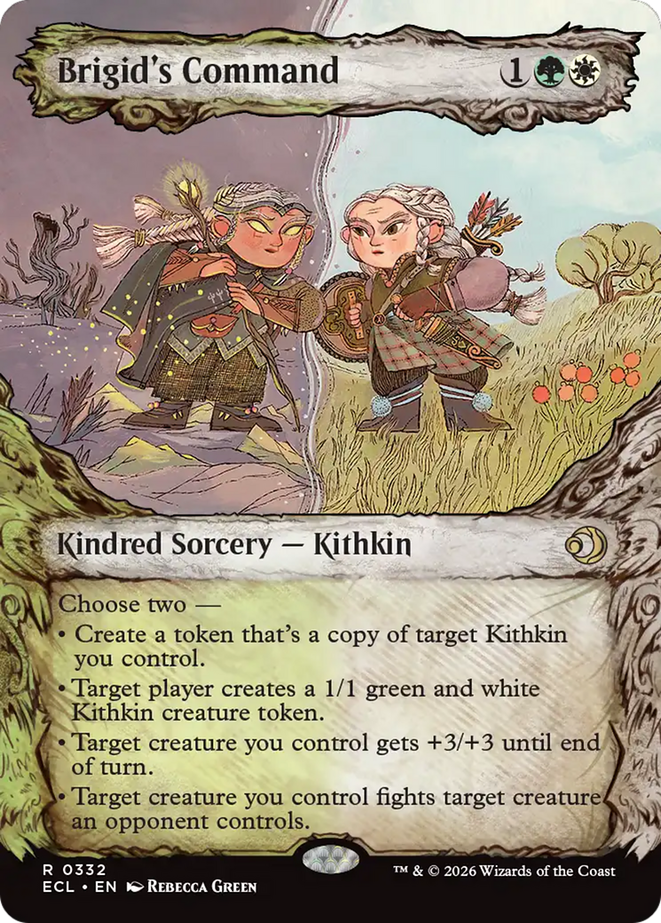 Brigid's Command - Rare Kindred Sorcery — Kithkin card from Lorwyn Eclipsed