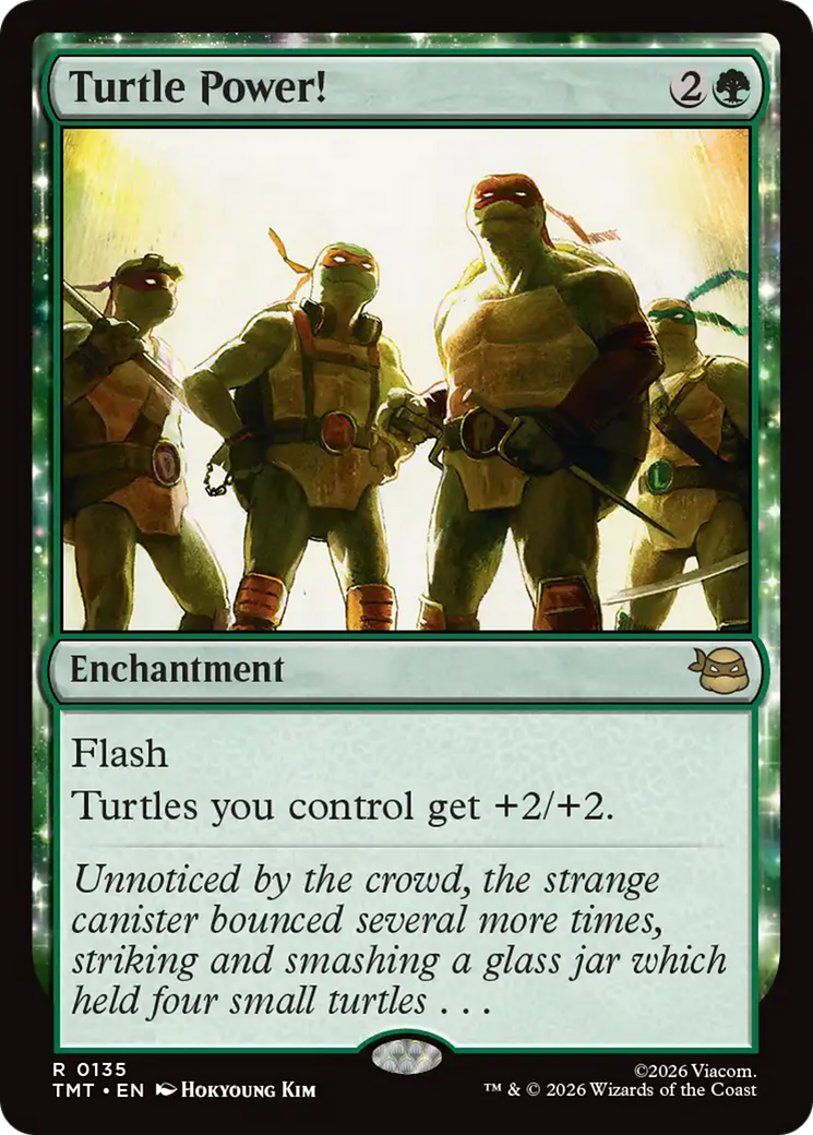 Turtle Power! - Rare Enchantment card from Teenage Mutant Ninja Turtles