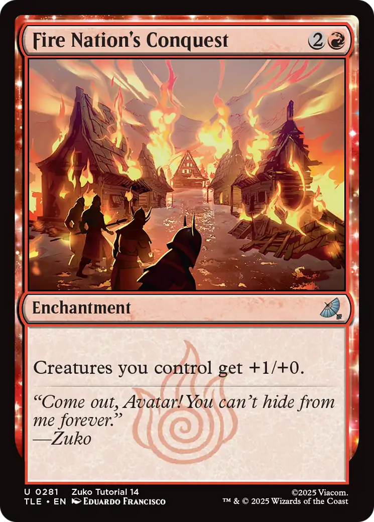 Fire Nation's Conquest - Uncommon Enchantment card from Avatar: The Last Airbender Eternal