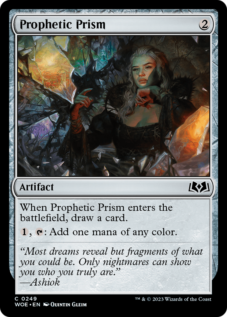 Prophetic Prism - Common Artifact card from Wilds of Eldraine