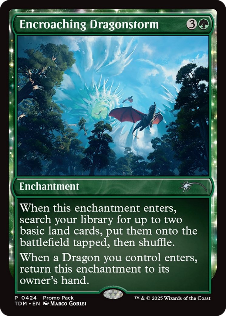Encroaching Dragonstorm - Uncommon Enchantment card from Tarkir: Dragonstorm