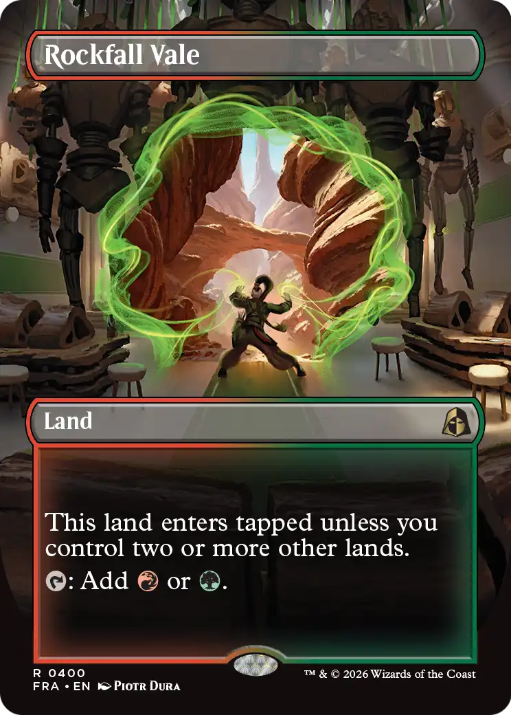 Rockfall Vale - Rare Land card from FRA