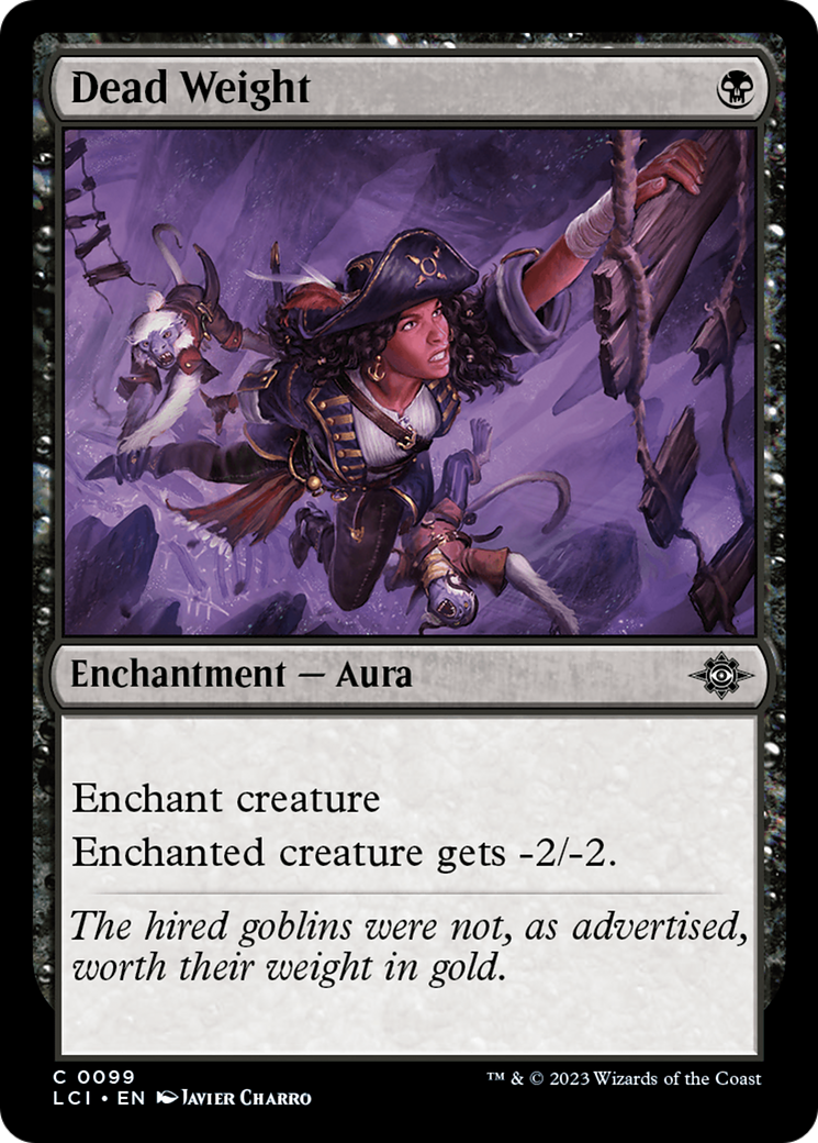 Dead Weight - Common Enchantment — Aura card from The Lost Caverns of Ixalan
