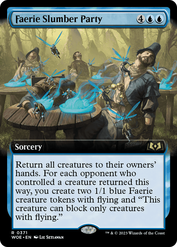Faerie Slumber Party - Rare Sorcery card from Wilds of Eldraine
