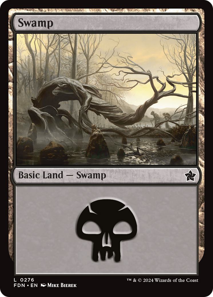 Swamp - Common Basic Land — Swamp card from Foundations