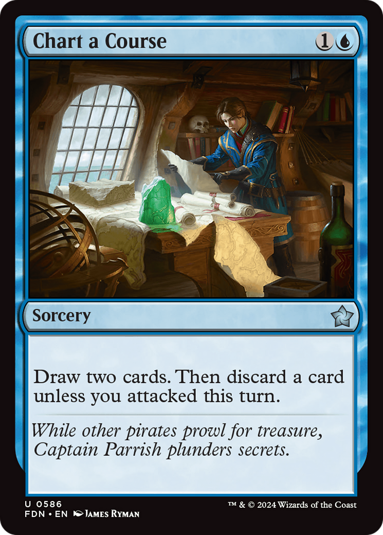 Chart a Course - Uncommon Sorcery card from Foundations